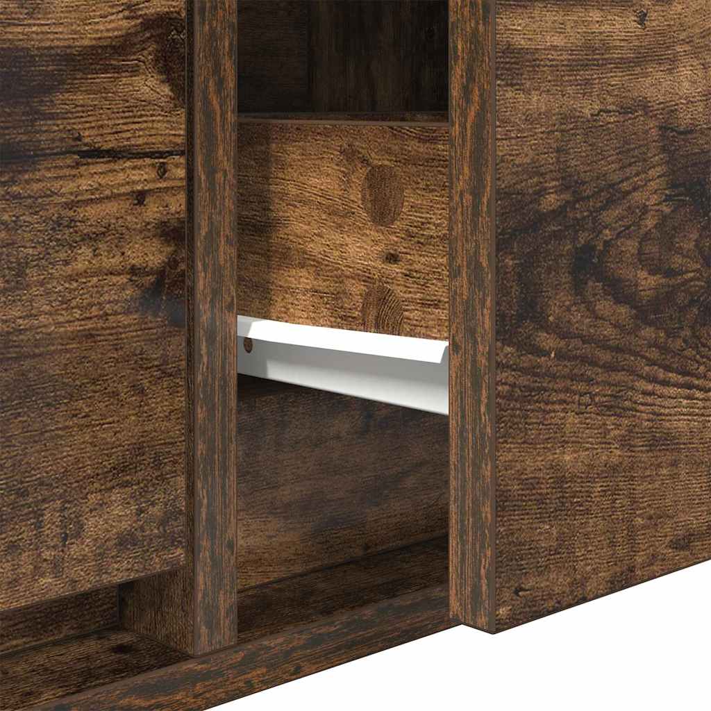 TV szekrény 100 x 31 x 25,5 cm Füstölt tölgy Szerelt fa
