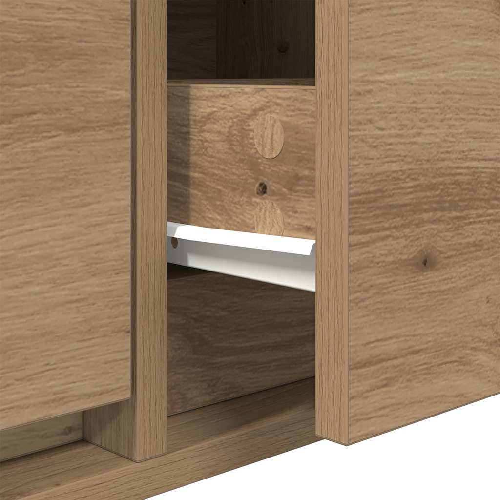 TV szekrény 100 x 31 x 25,5 cm kézműves tölgy Szerelt fa