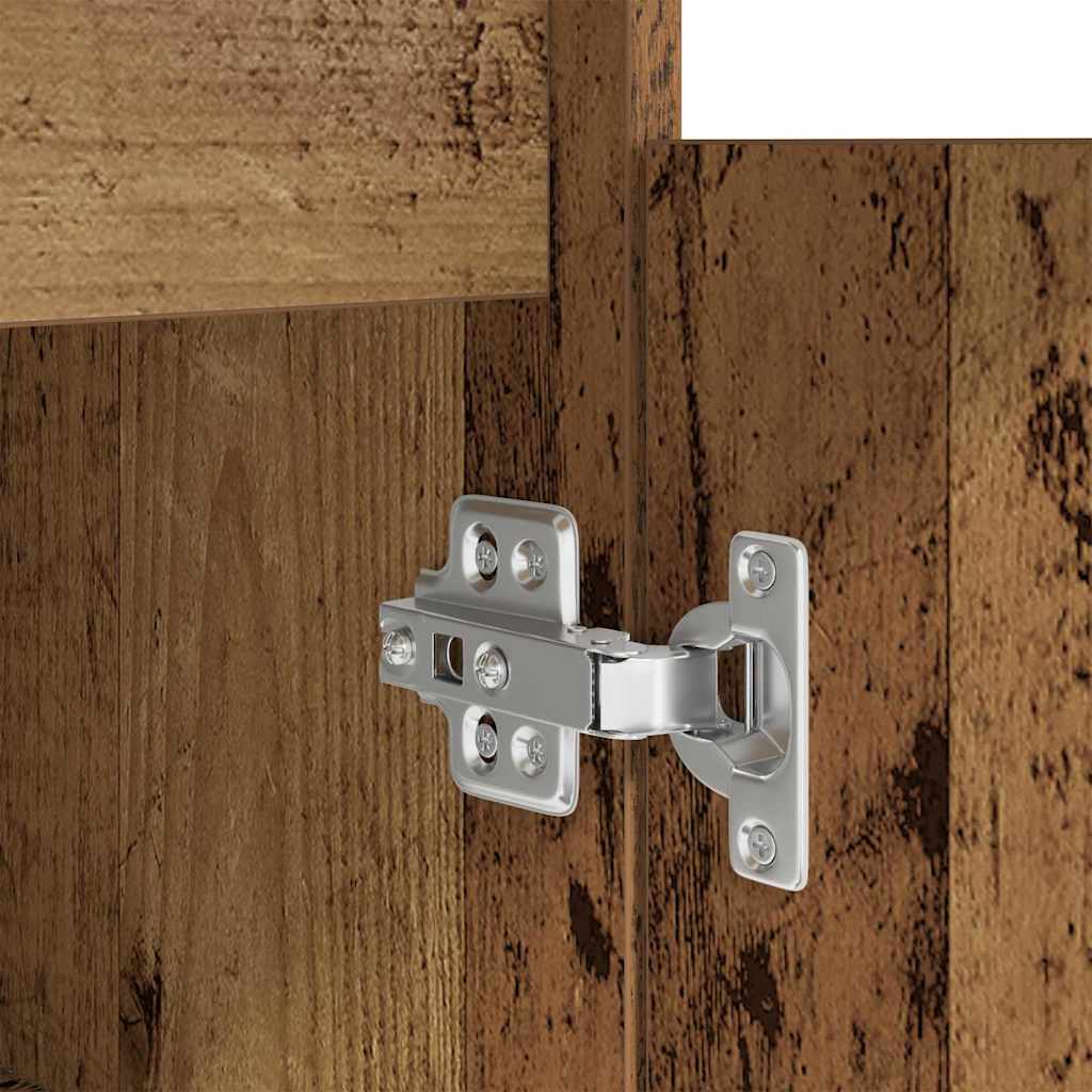 Asztal fiókkal polcokkal Régi fa 140 x 49 x 76 cm Faanyag