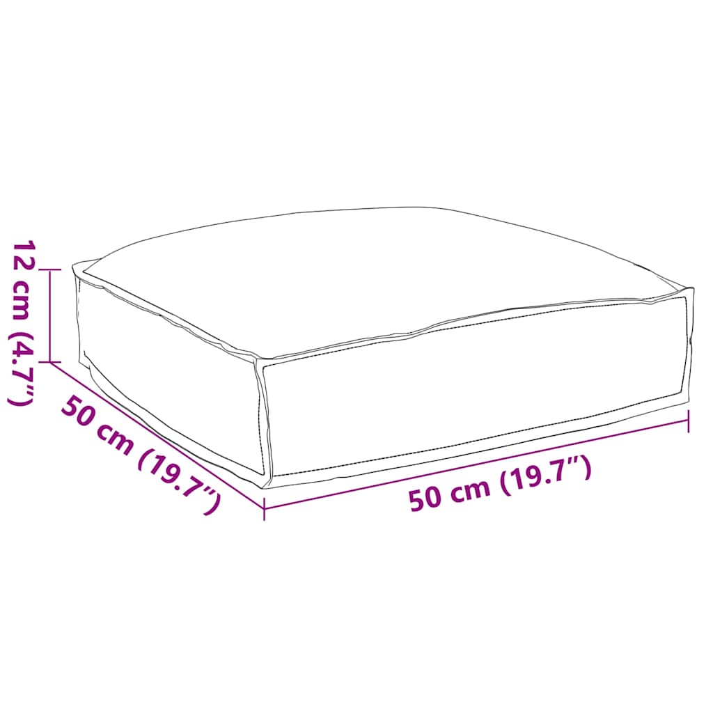 Párna Bordó 50 x 50 x 12 cm Oxford Szövet