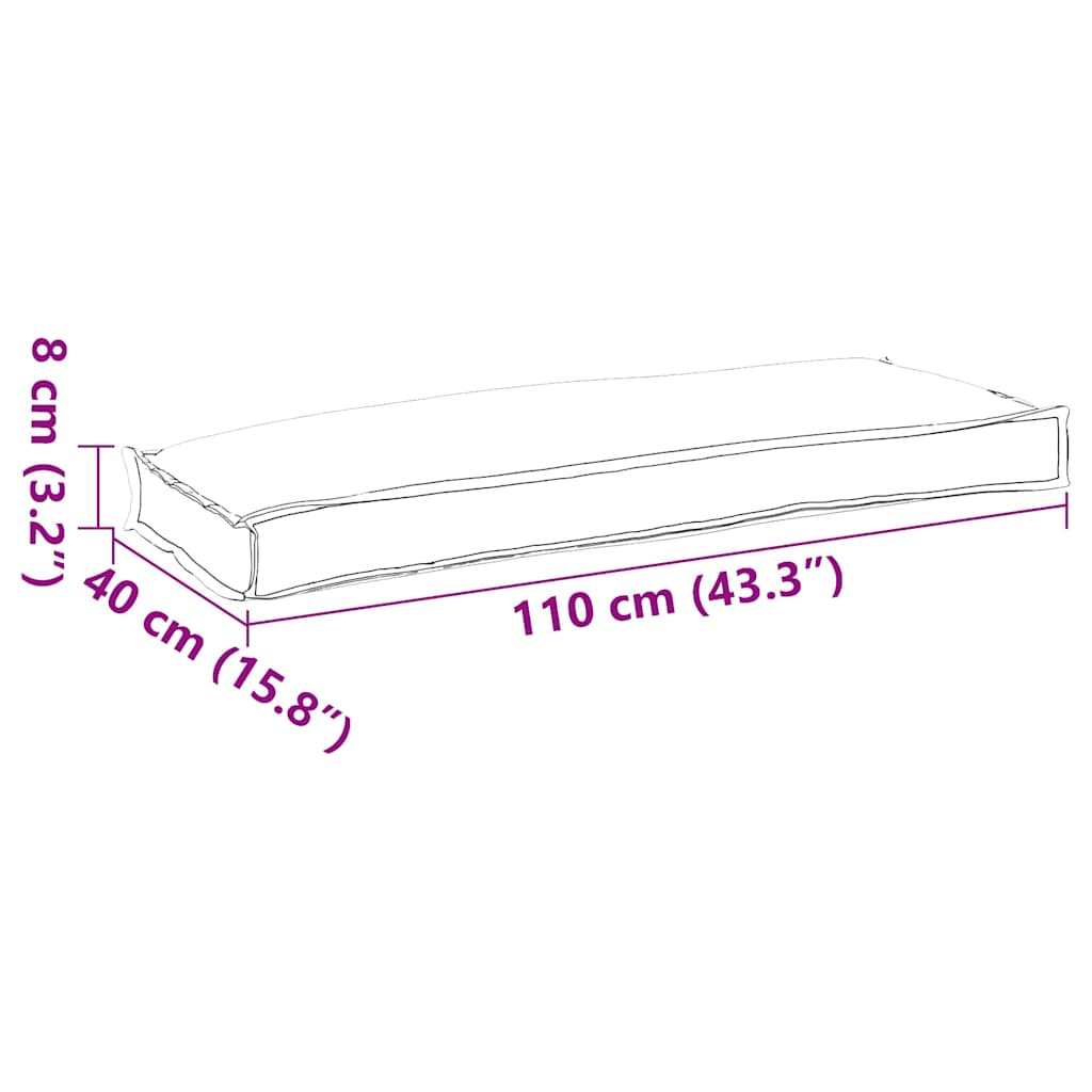 Párna Bézs 110 x 40 x 8 cm Oxford Szövet