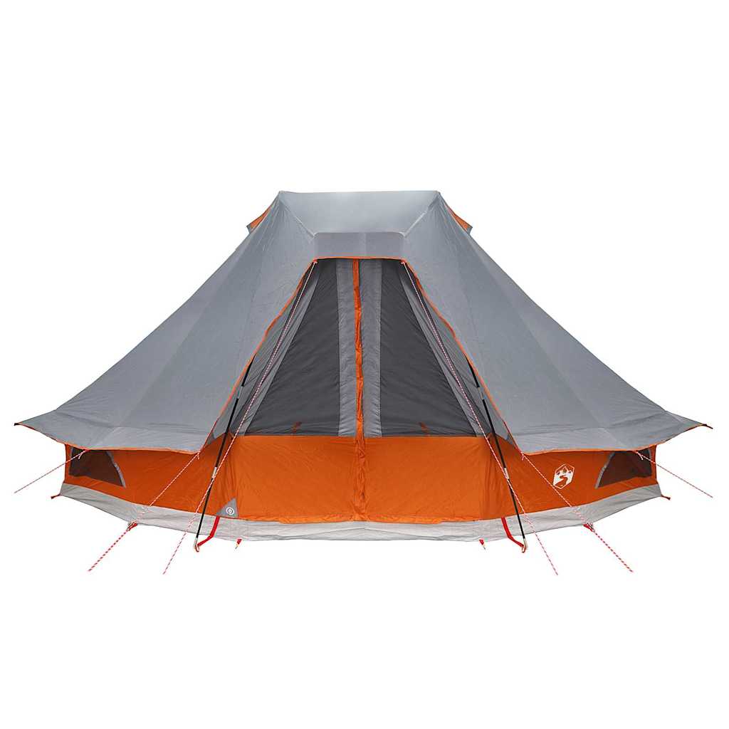 Tipi sátor tetővel Szürke és narancs 466 x 310 x 240 cm taft
