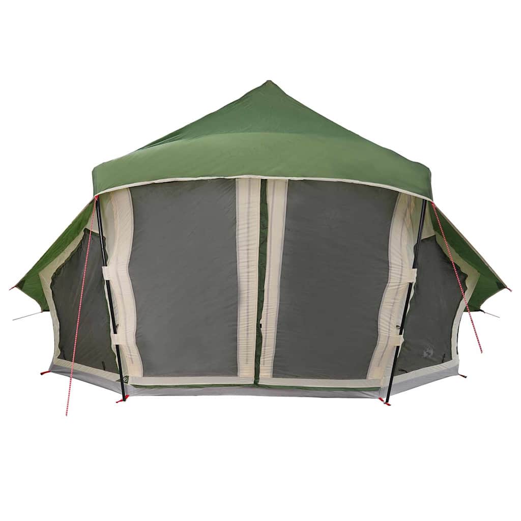 Tipi sátor tetővel tárolóval Zöld 508 x 470 x 300 cm taft
