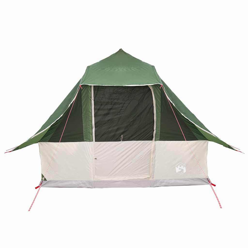 Tipi sátor tetővel tárolóval Zöld 358 x 296 x 258 cm taft