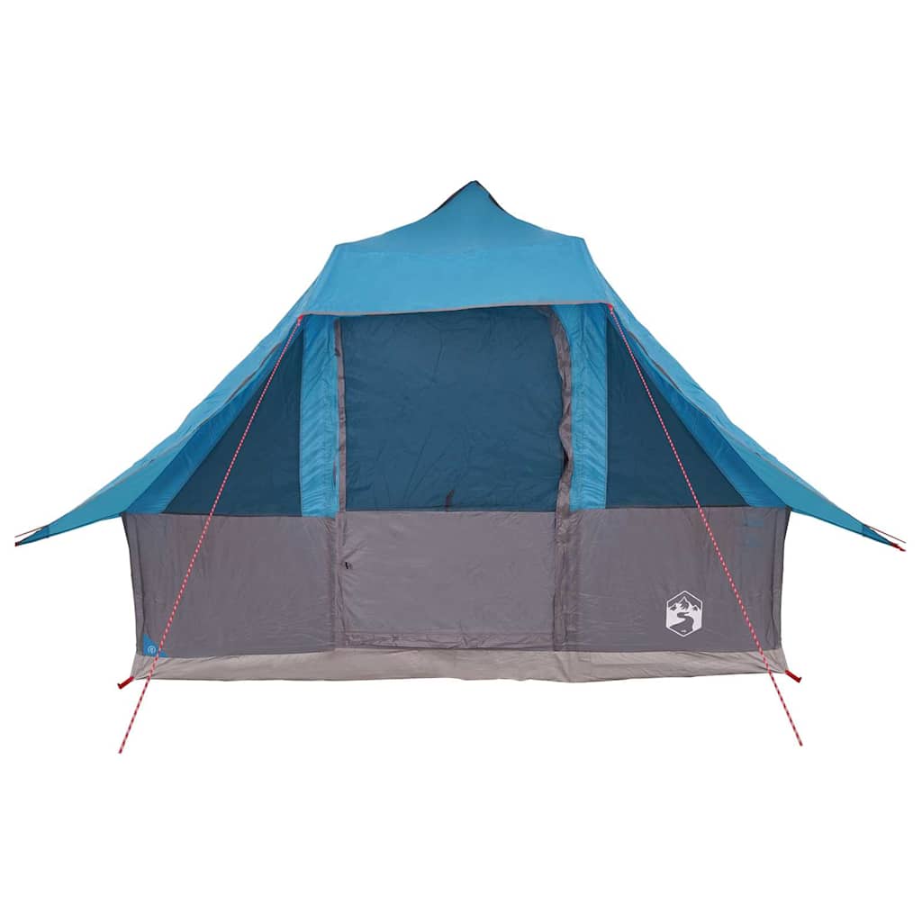 Tipi sátor tetővel tárolóval Kék 358 x 296 x 258 cm taft