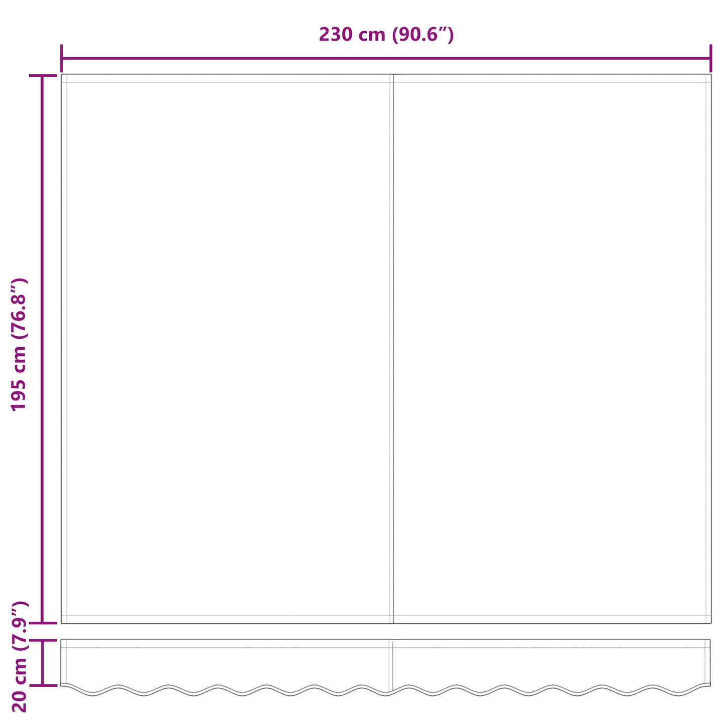 Behúzható napellenző Világosszürke 250 x 200 cm szövet