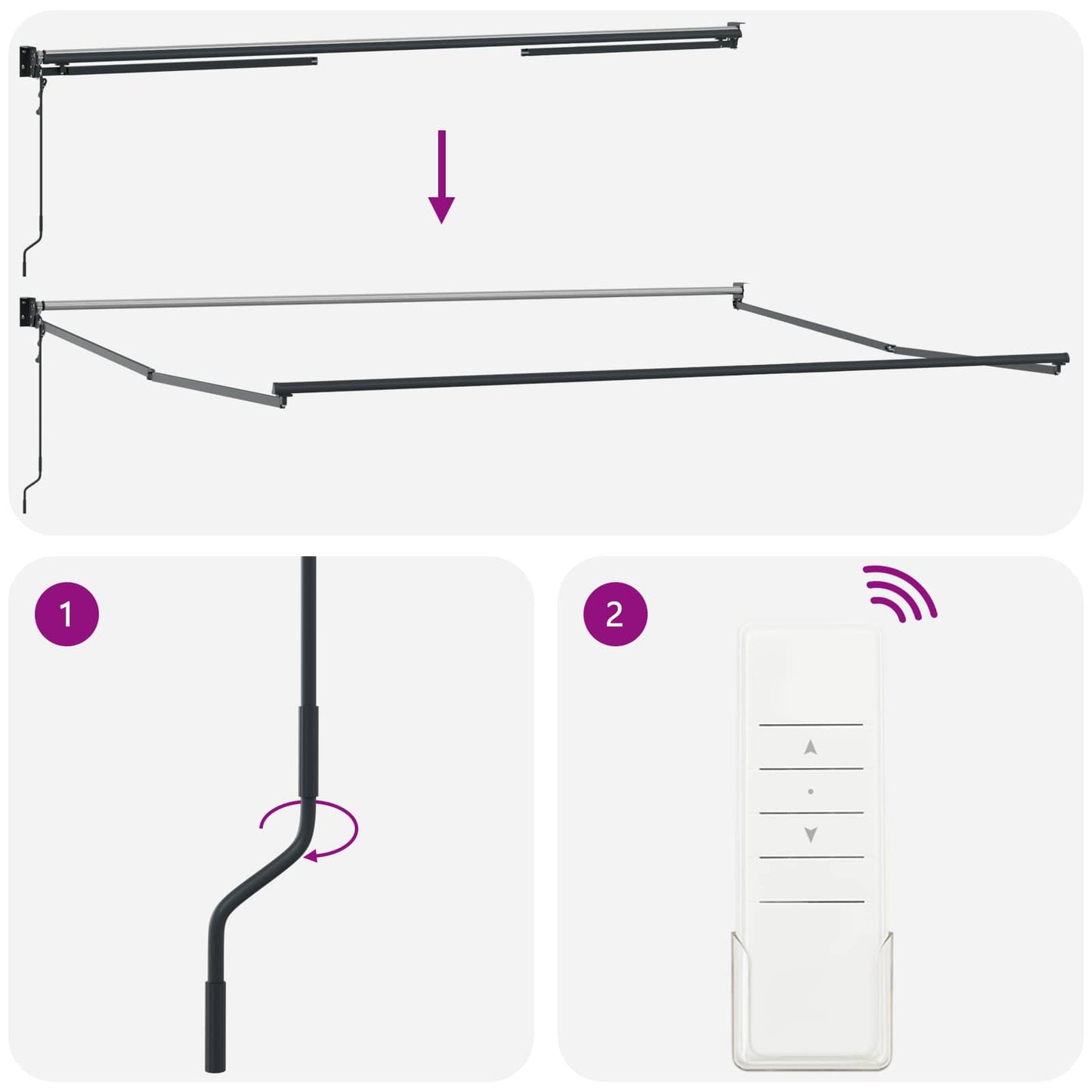 Behúzható napellenző Narancs és Barna 350 x 250 cm Poliészter