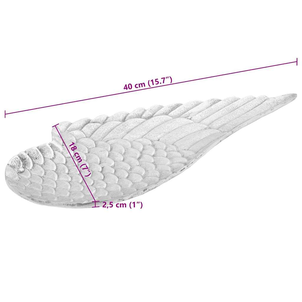 Gyümölcskosár 2 pcs Ezüst 40 x 18 x 2.5 cm Alumínium