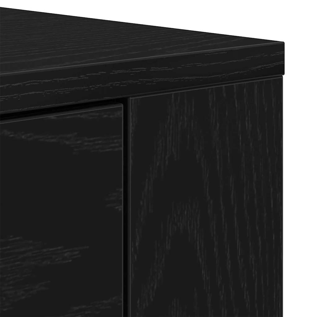 Magasfiú fiókkal Fekete tölgy 80 x 33 x 150 cm Faanyag