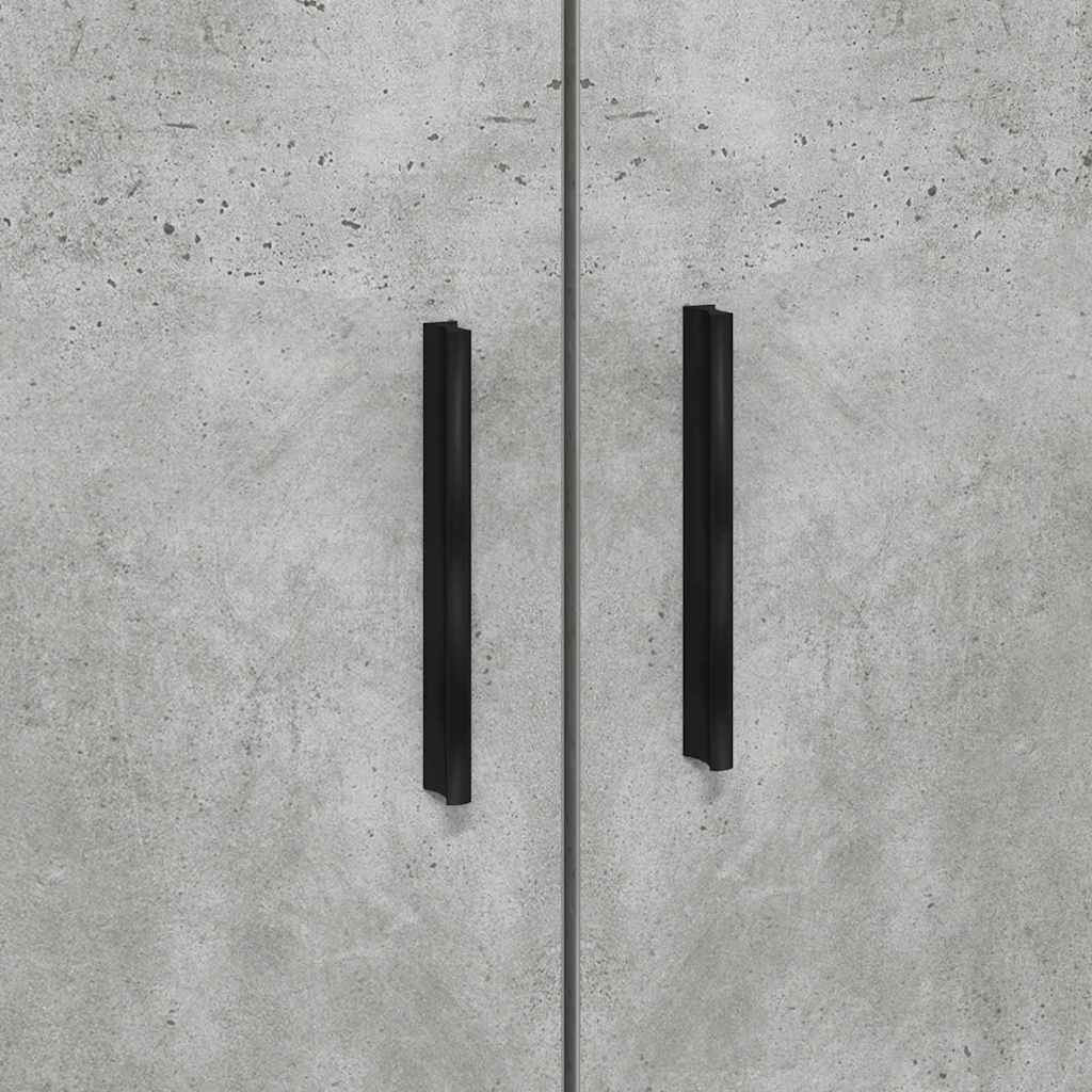 Ágykeret tárolóval Beton Szürke 80 cm Szerelt Fa
