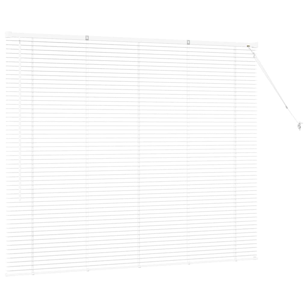 Zsalugáter Redőnyök Fehér 130 x 155 cm Alumínium