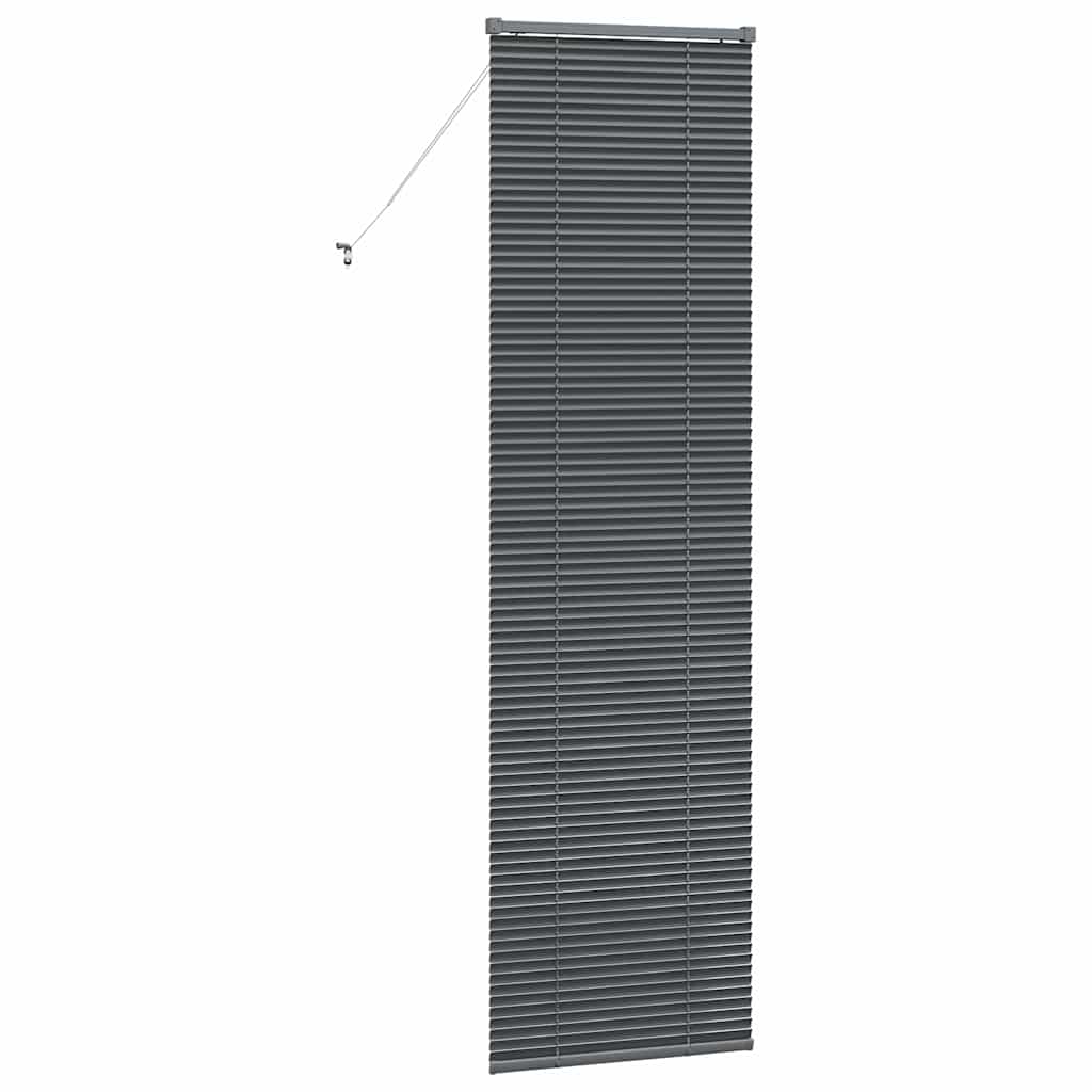 Zsalugáter Redőnyök Sötétszürke 220 x 55 cm Alumínium