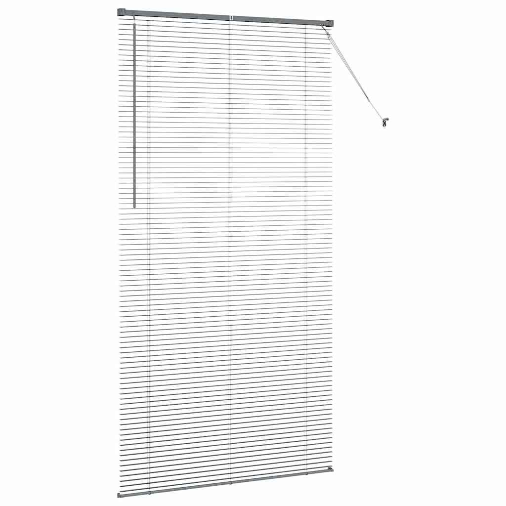 Zsalugáter Redőnyök Sötétszürke 220 x 110 cm Alumínium