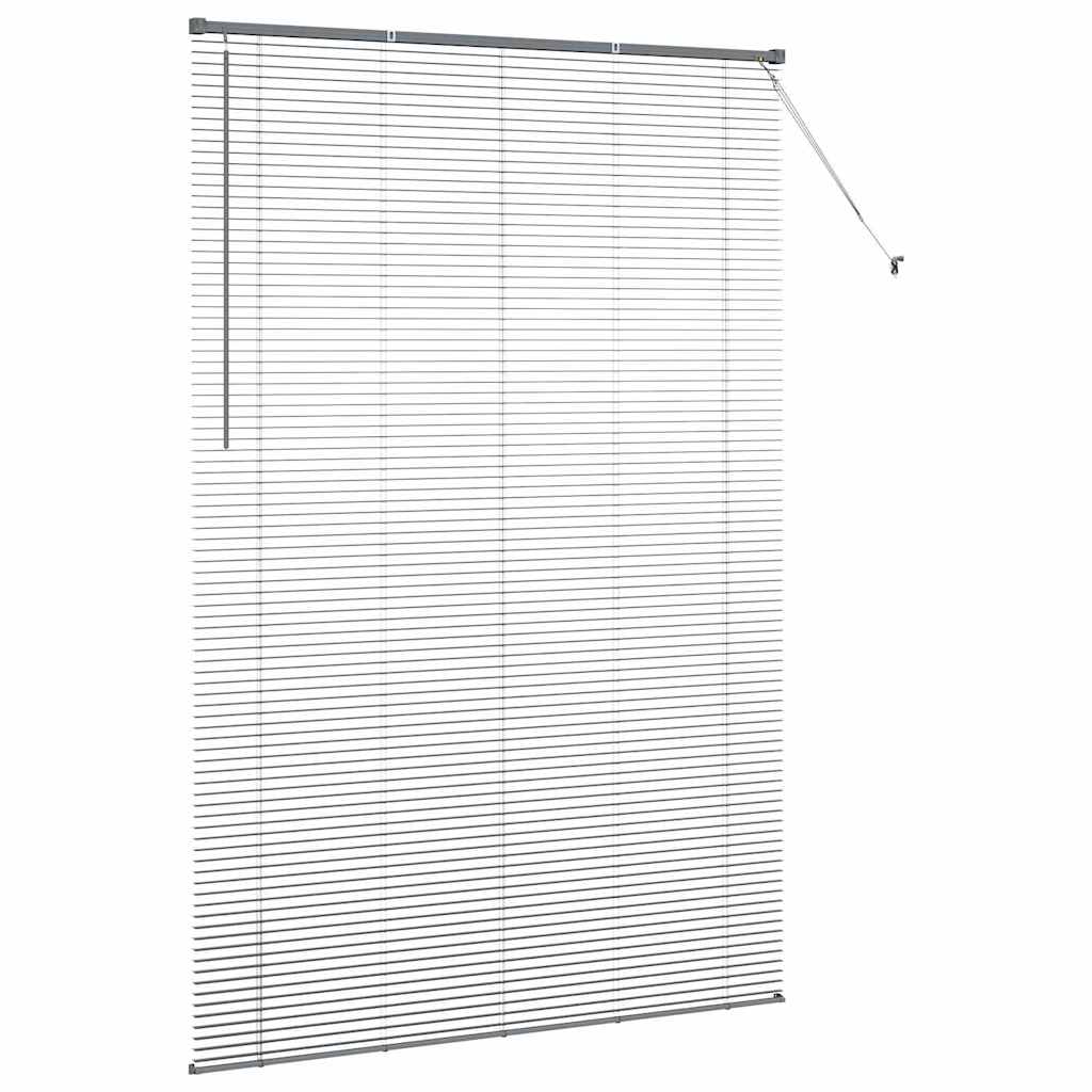 Zsalugáter Redőnyök Sötétszürke 220 x 145 cm Alumínium