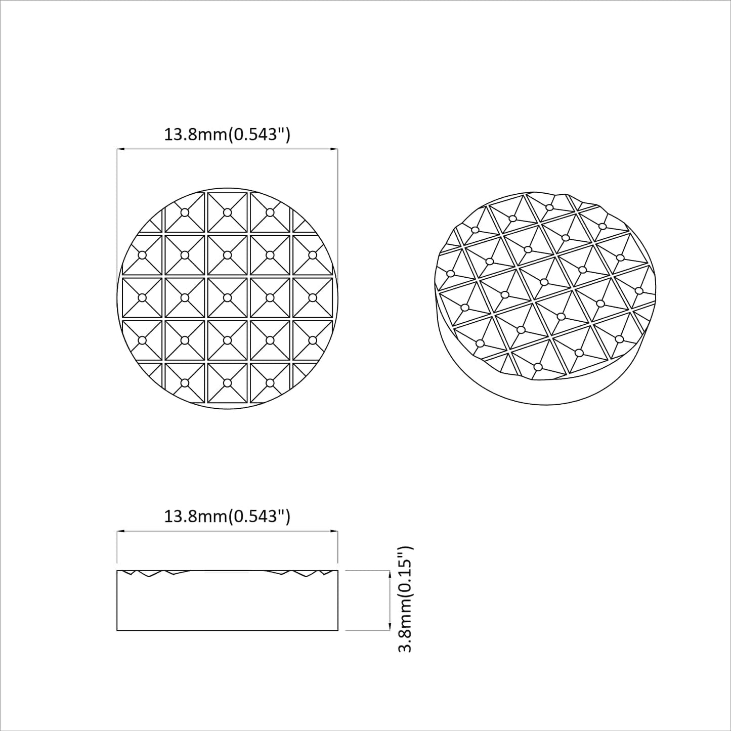Bútor lábpárnák 2 pcs Fekete Ø 14 x 4 mm EVA
