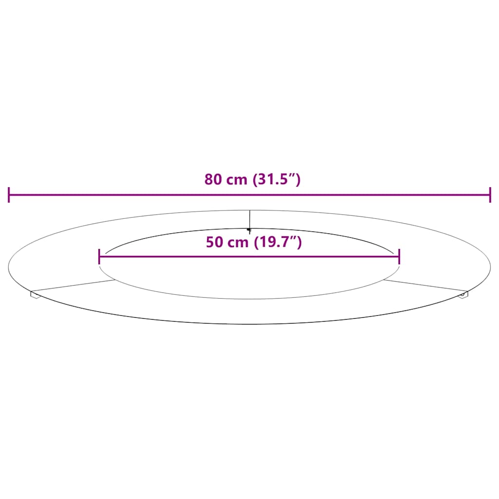 Alkalmas lapos fa gyűrűkhez 5 db Oliva zöld Ø50/80 cm Acél
