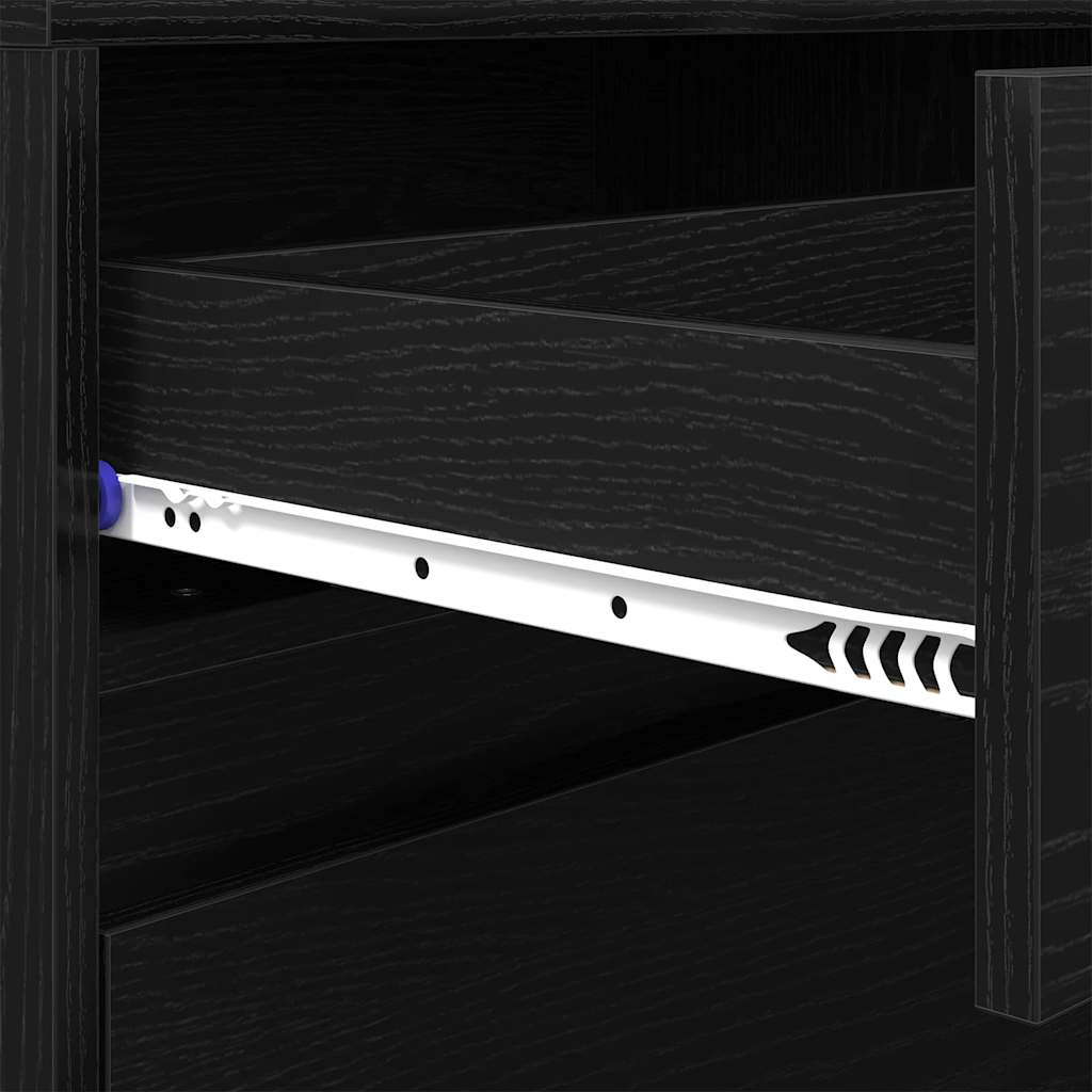 TV egységek 180 x 34 x 50 cm Fekete tölgy Szerelt Fa