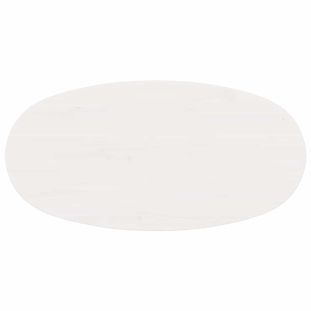 Dohányzóasztal Fehér 80 x 40 x 35 cm Tömör fenyőfa