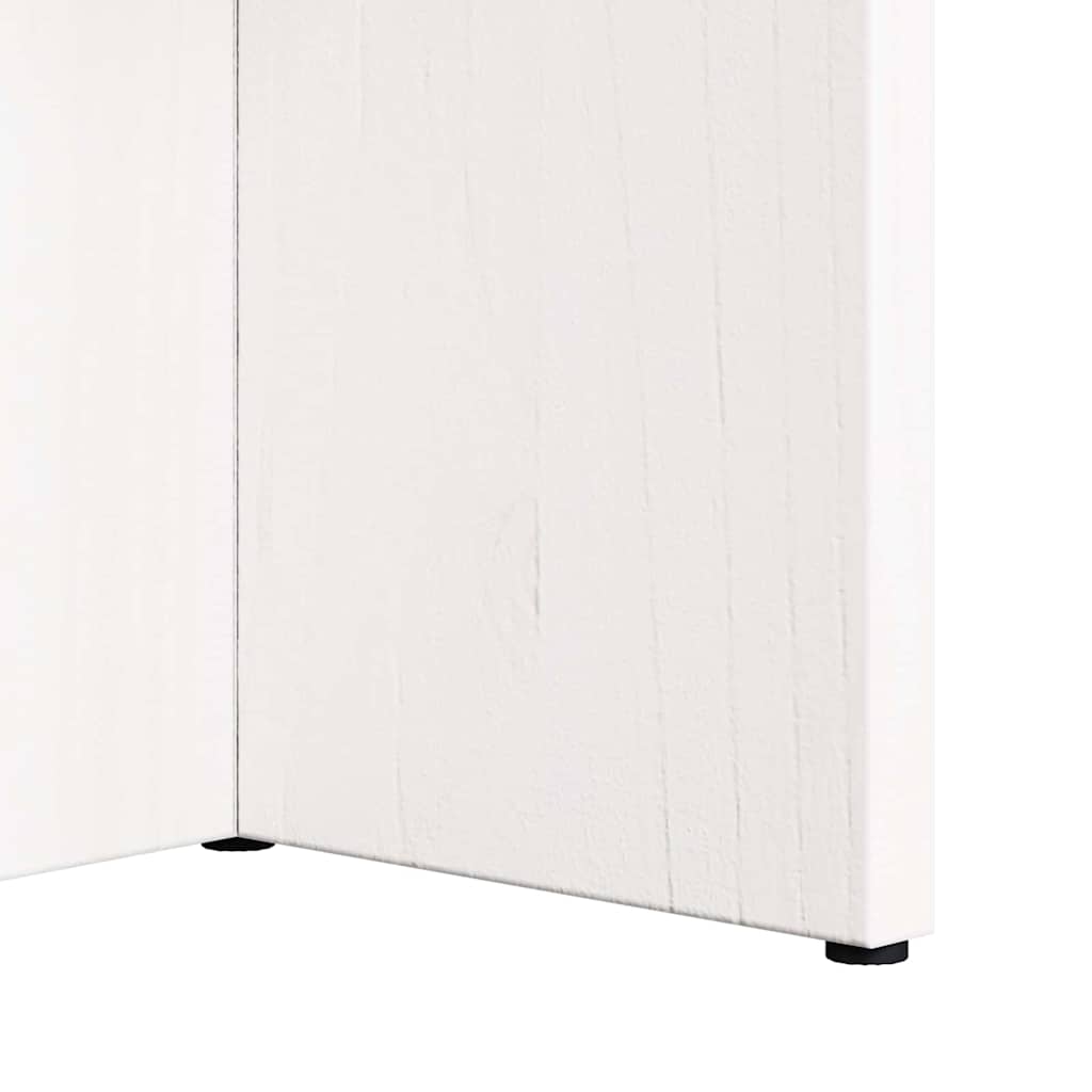 Dohányzóasztal Fehér 80 x 39,5 x 35 cm Tömör fenyőfa
