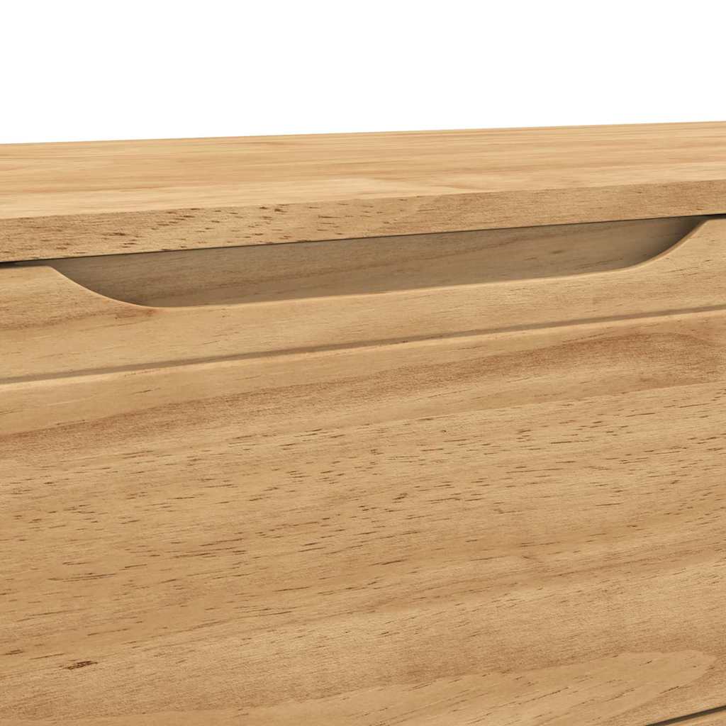 Előszoba pad FLORO Faggyú barna 115 x 40 x 45 cm Tömör fenyőfa