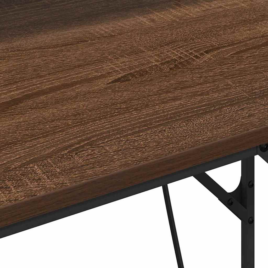 Asztal Barna Tölgy Szerelt Fa 100 x 50 x 86,5 cm