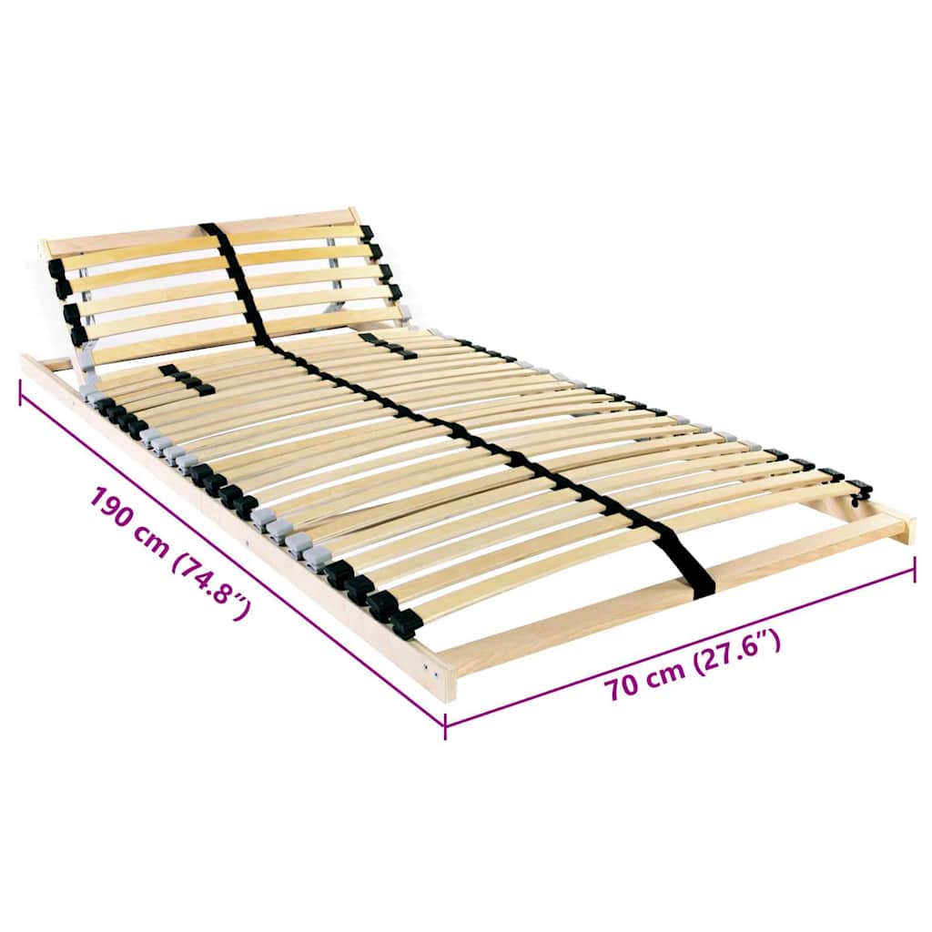 Lécalap Barna 70 x 190 cm Tömör bükkfa