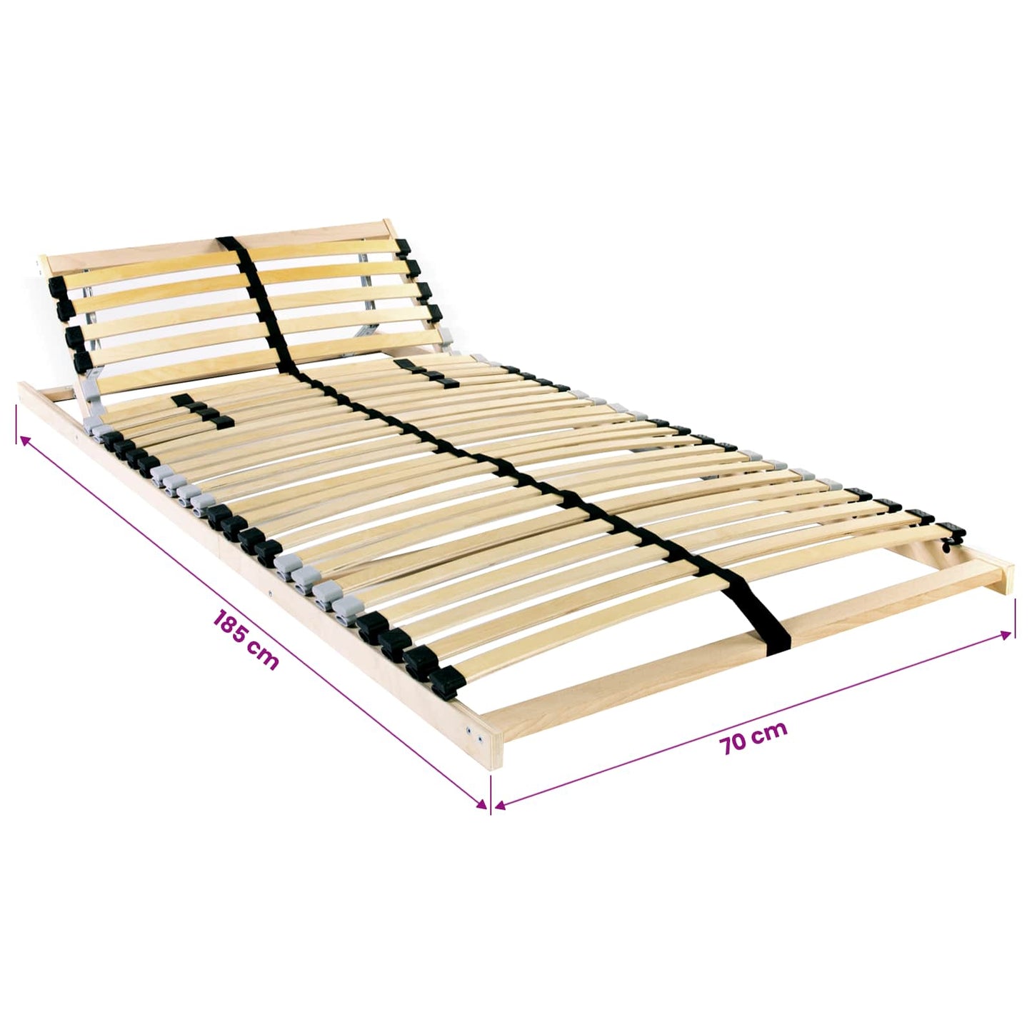 Lécalap Barna 70 x 190 cm Tömör bükkfa