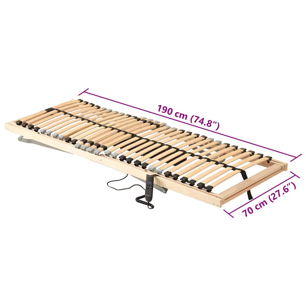 Lécalap Barna 70 x 190 cm Tömör bükkfa