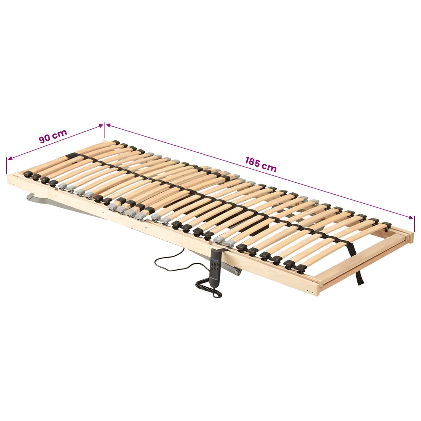 Lécalap Barna 90 x 190 cm Tömör bükkfa