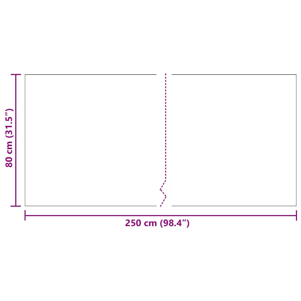 Szőnyeg futó Szürke 80 x 250 cm szövet