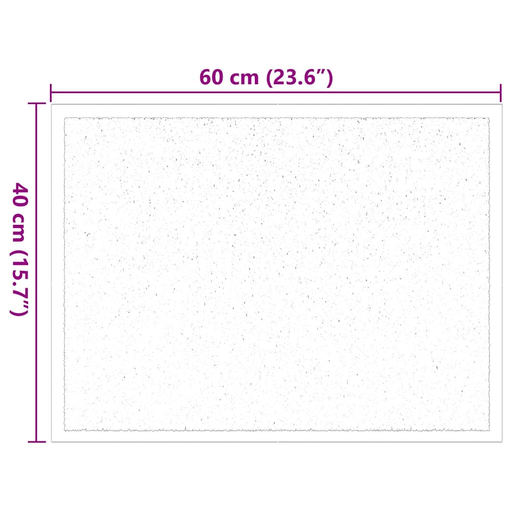 Ajtószőnyeg Világosszürke 60 x 40 x 1.2 cm Mackófleece