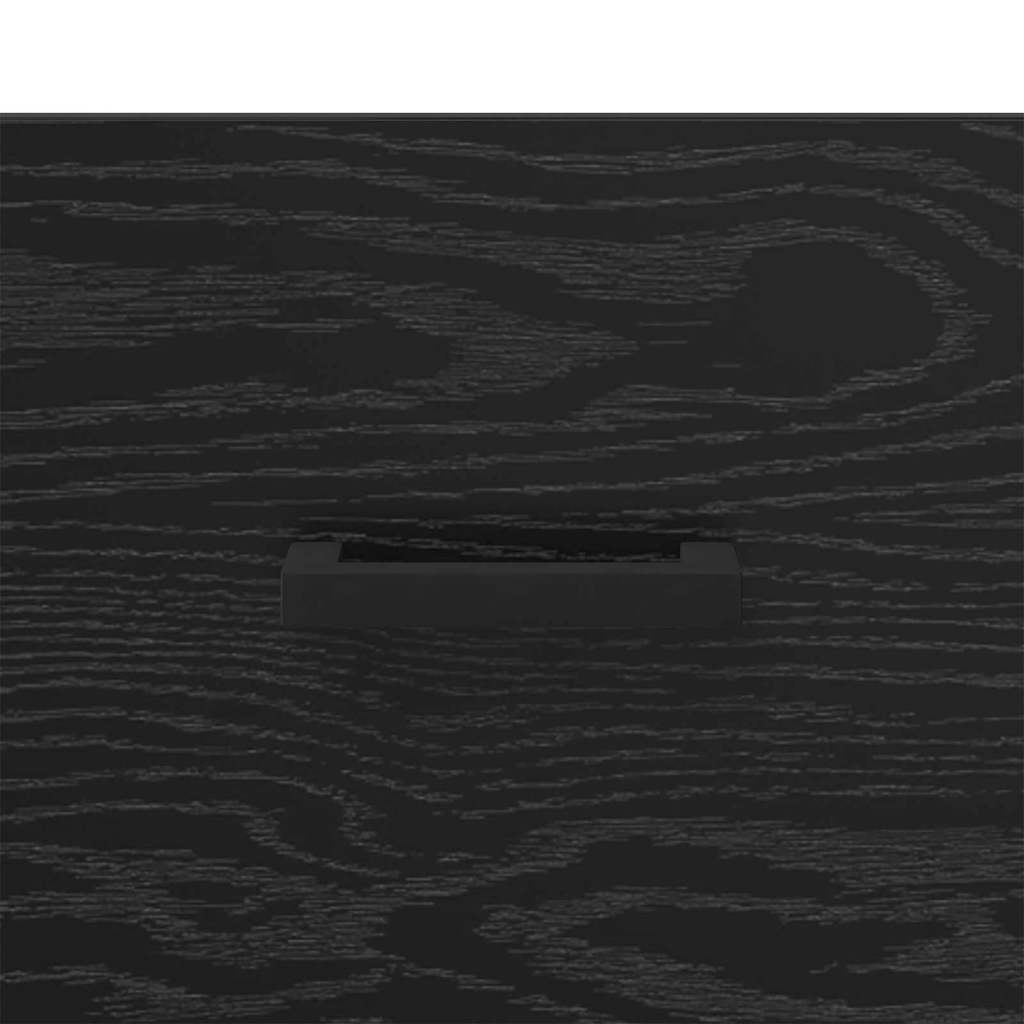 Éjjeliszekrény 2 pcs Fekete tölgy 40 x 35 x 47,5 cm Faanyag