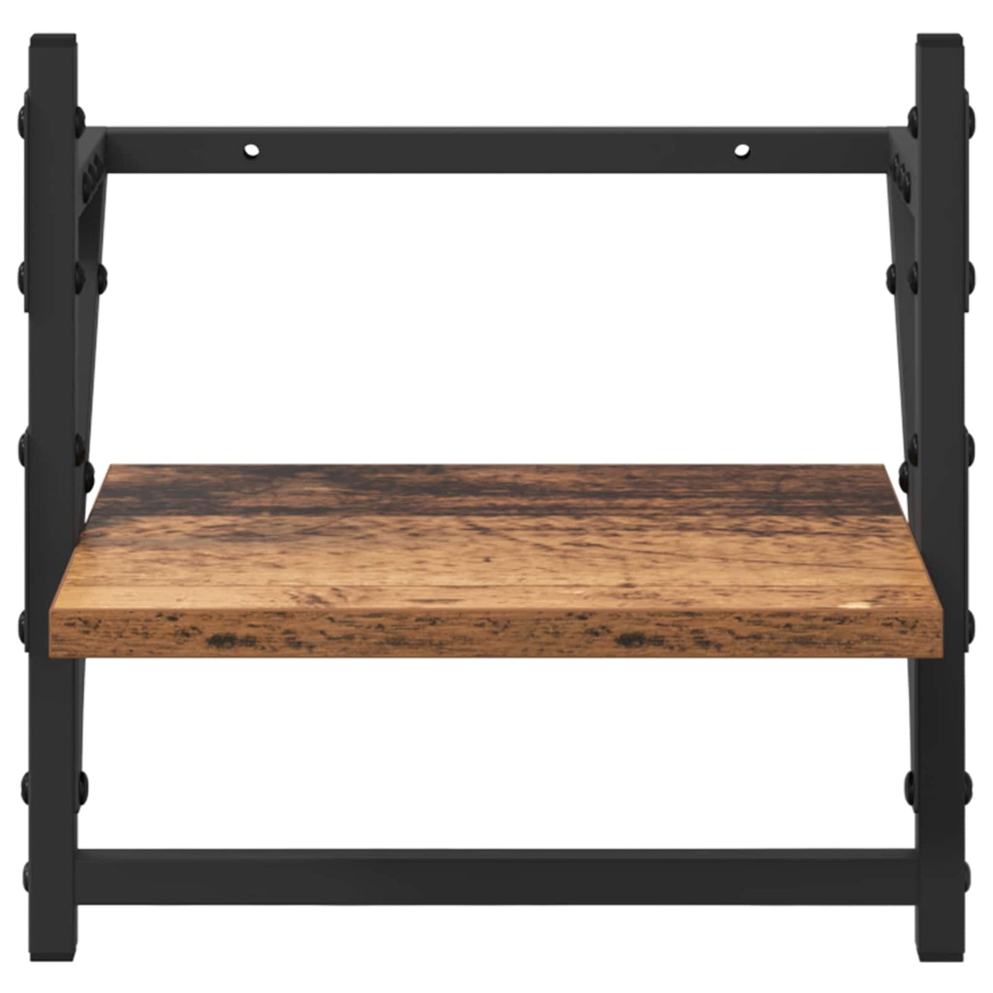Fali polc készlet 6 pcs Öreg fa 100 x 25 x 30 cm Faanyag