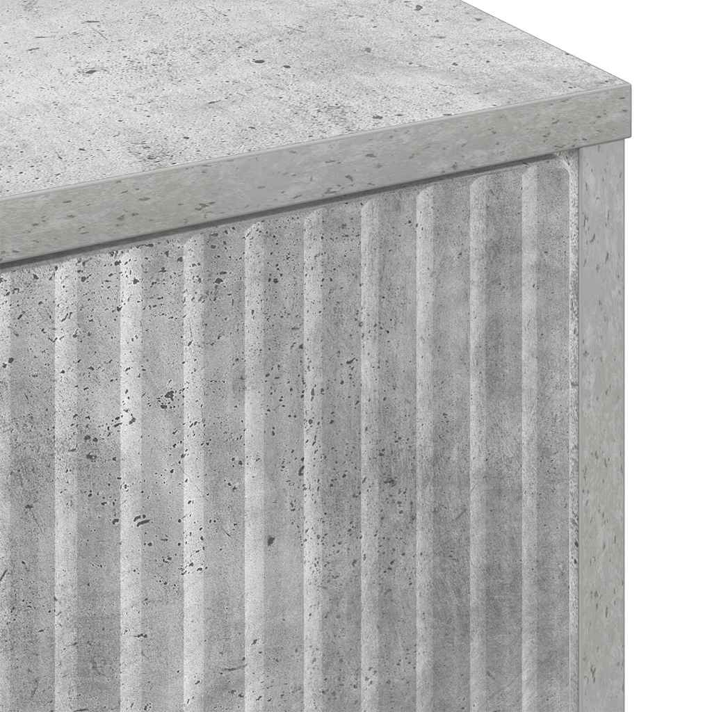Dohányzóasztal fiókkal Beton Szürke 90 x 49 x 46 cm Faanyag