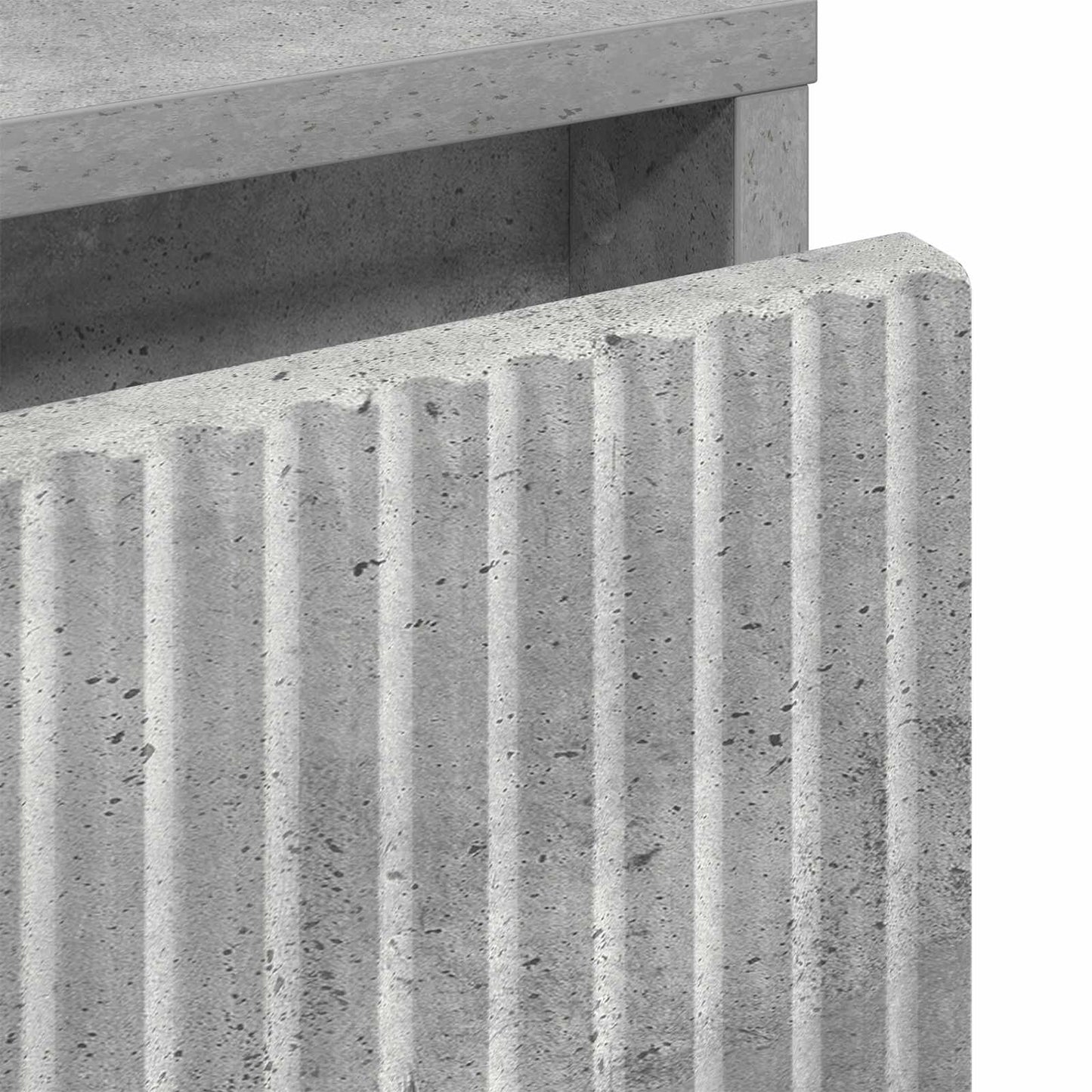 Éjjeli asztal Beton szürke 63.5 x 36 x 61 cm Szerelt fa