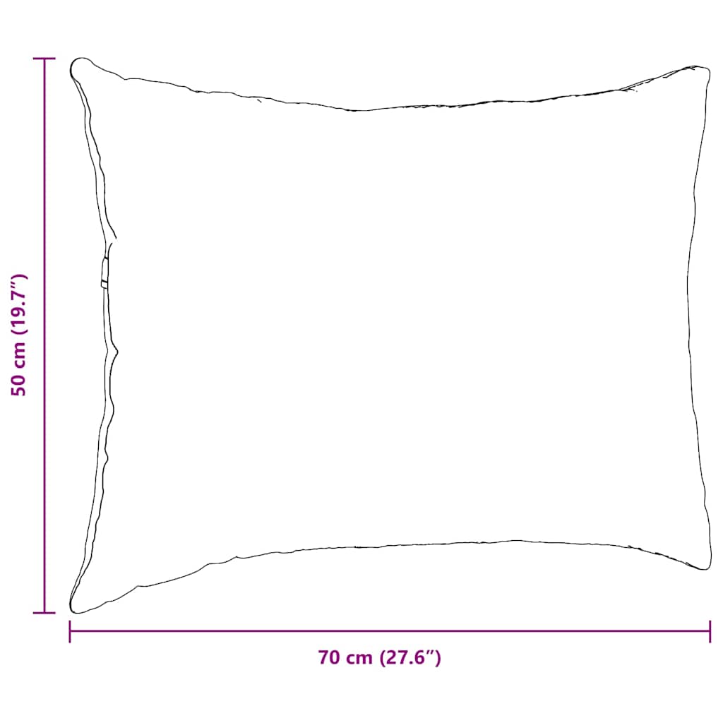 Kanapé párnák 2 pcs Kék 70 x 50 cm Bársonyos szövet