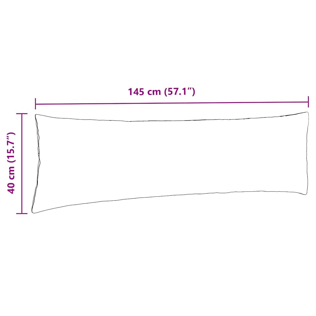 Kanapé párnák 2 pcs Bézs 145 x 40 cm szövet