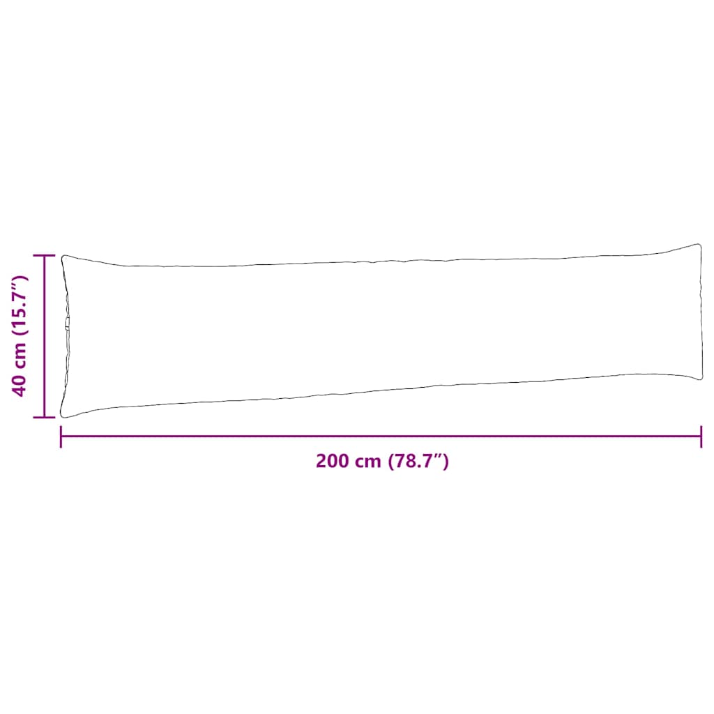 Kanapé párnák 2 pcs Sötétszürke 200 x 40 cm szövet