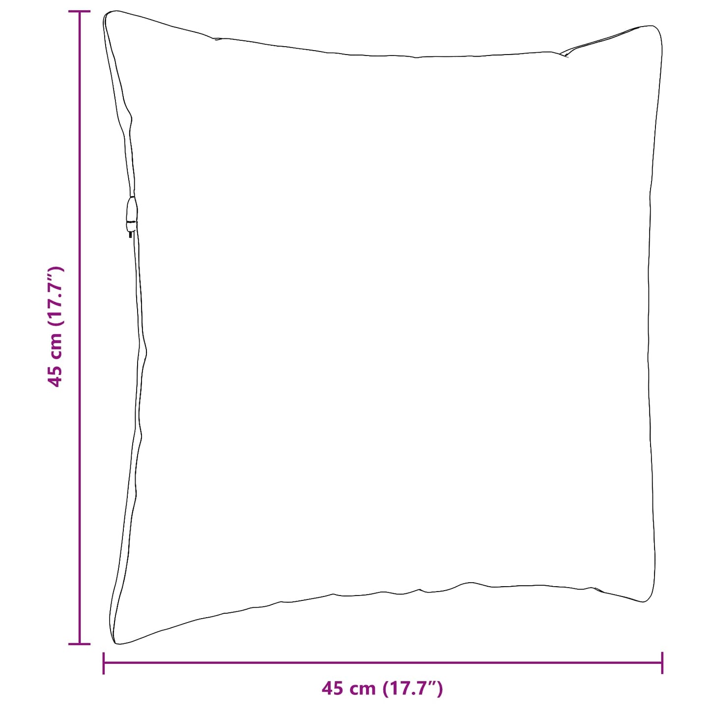 Kanapé párnák 2 pcs Kék 45 x 45 cm szövet