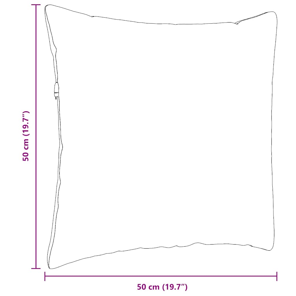 Kanapé párnák 2 pcs Szürke zöld 50 x 50 cm Bársonyos szövet
