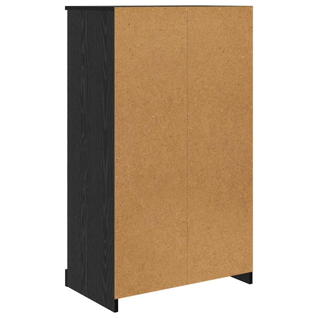 Magasfiú 3 pcs Fekete tölgy 132 x 35,5 x 103,5 cm Szerelt Fa