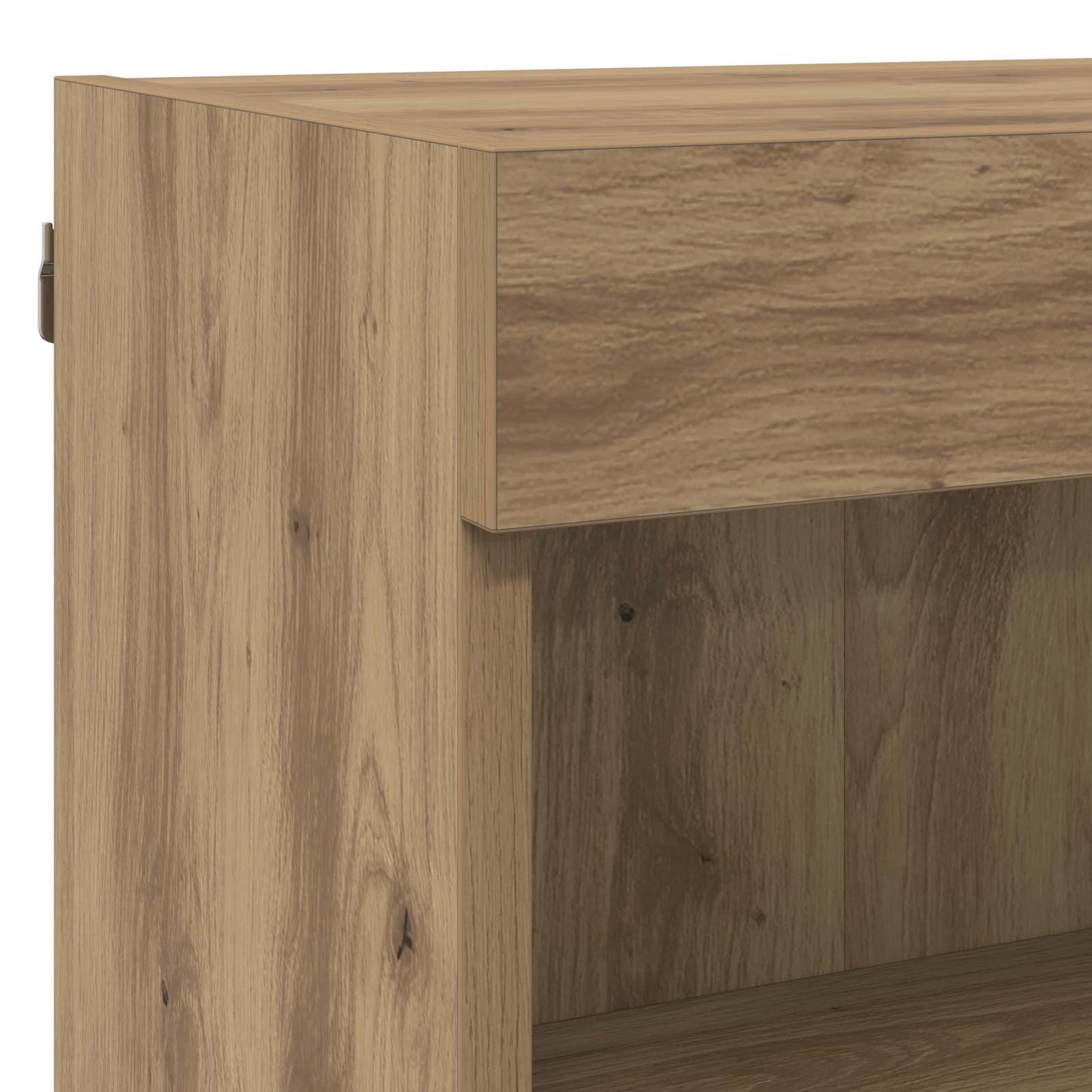 TV Fali Egységek LED-del 5 pcs Artisan tölgy Faanyag