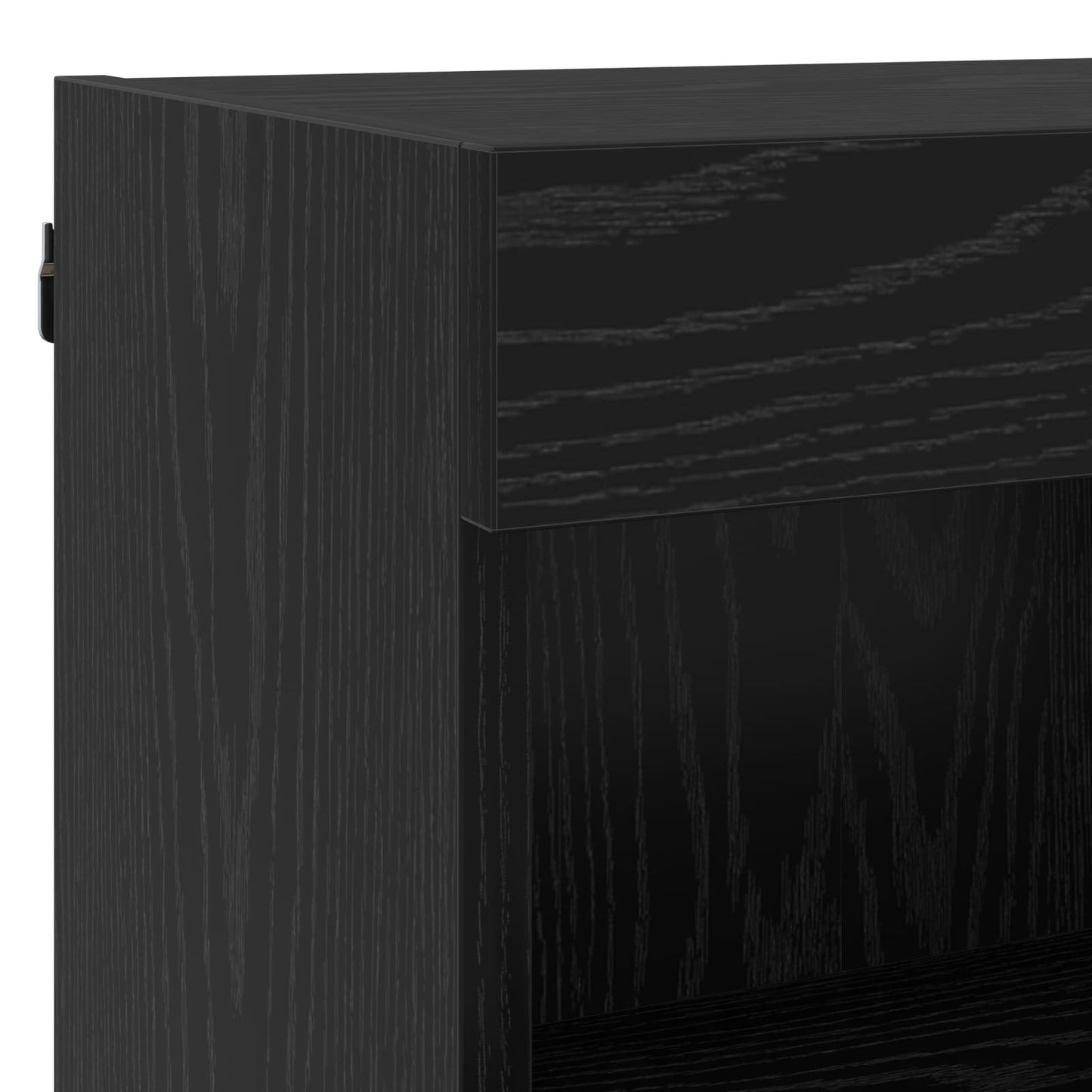 TV Fali Egységek LED-del 5 pcs Fekete tölgy Faanyag