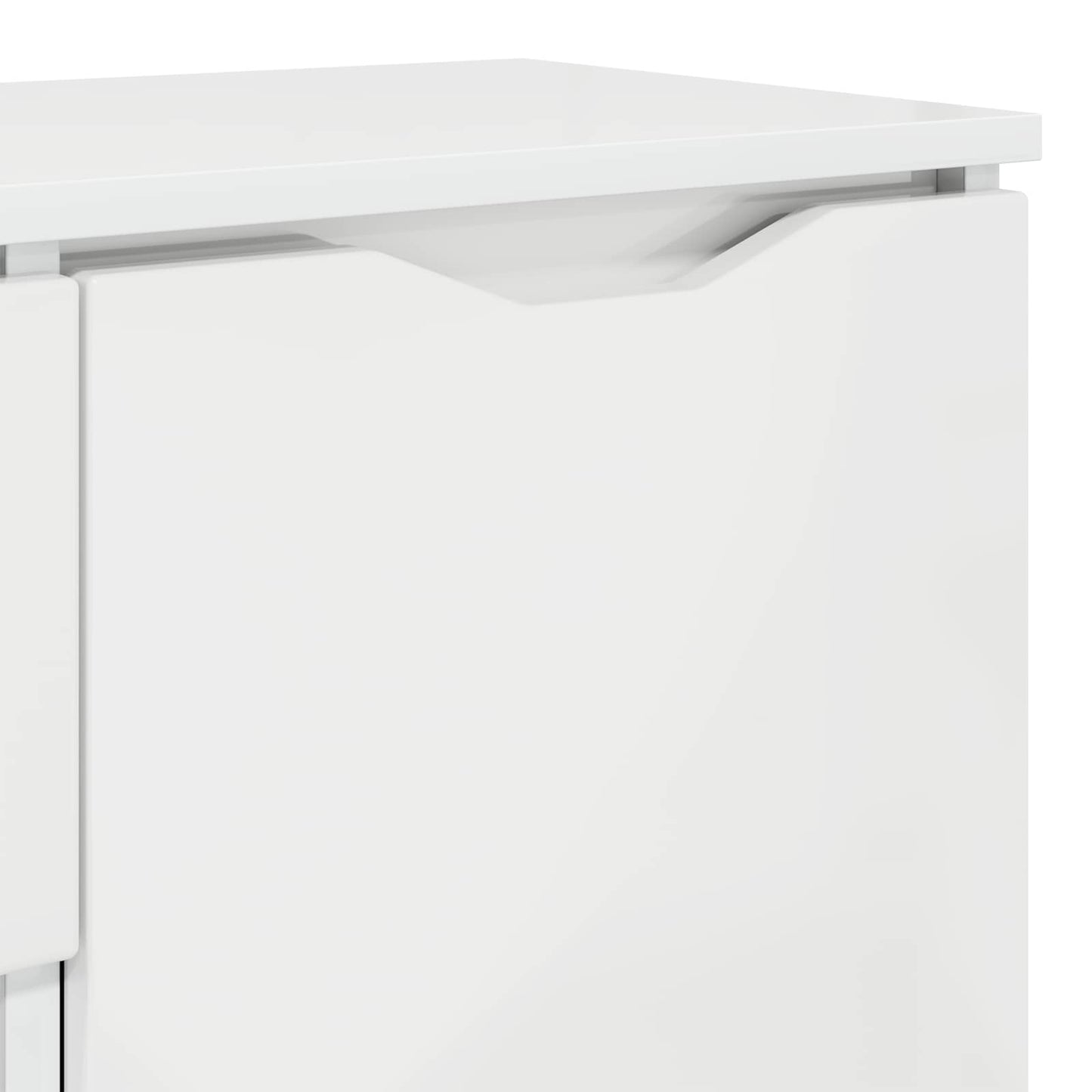 Széf Magas Fényű Fehér 100 x 30 x 65,6 Szerelt Fa