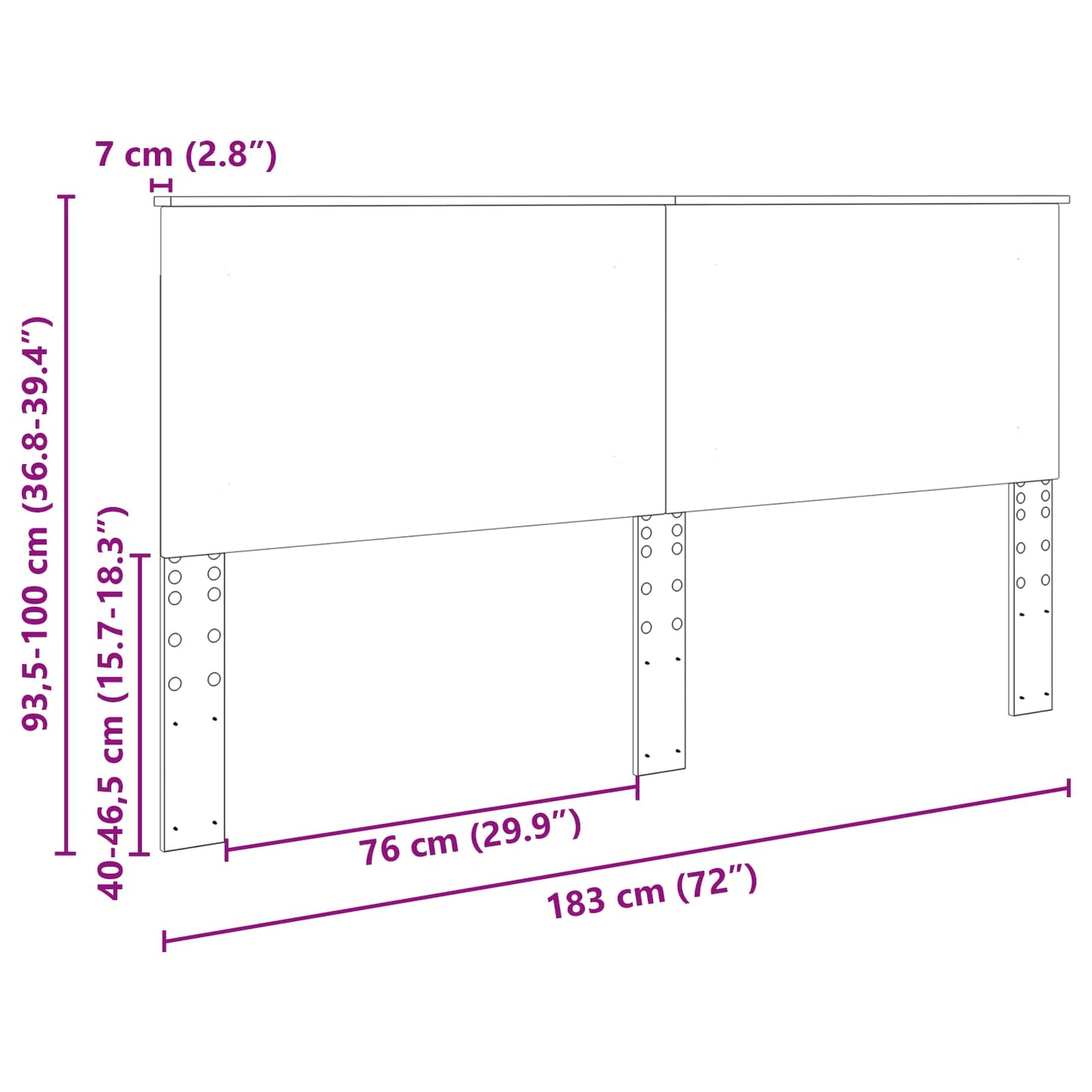 Fejtámla Füstölt Tölgy 100 cm Mérnöki fa