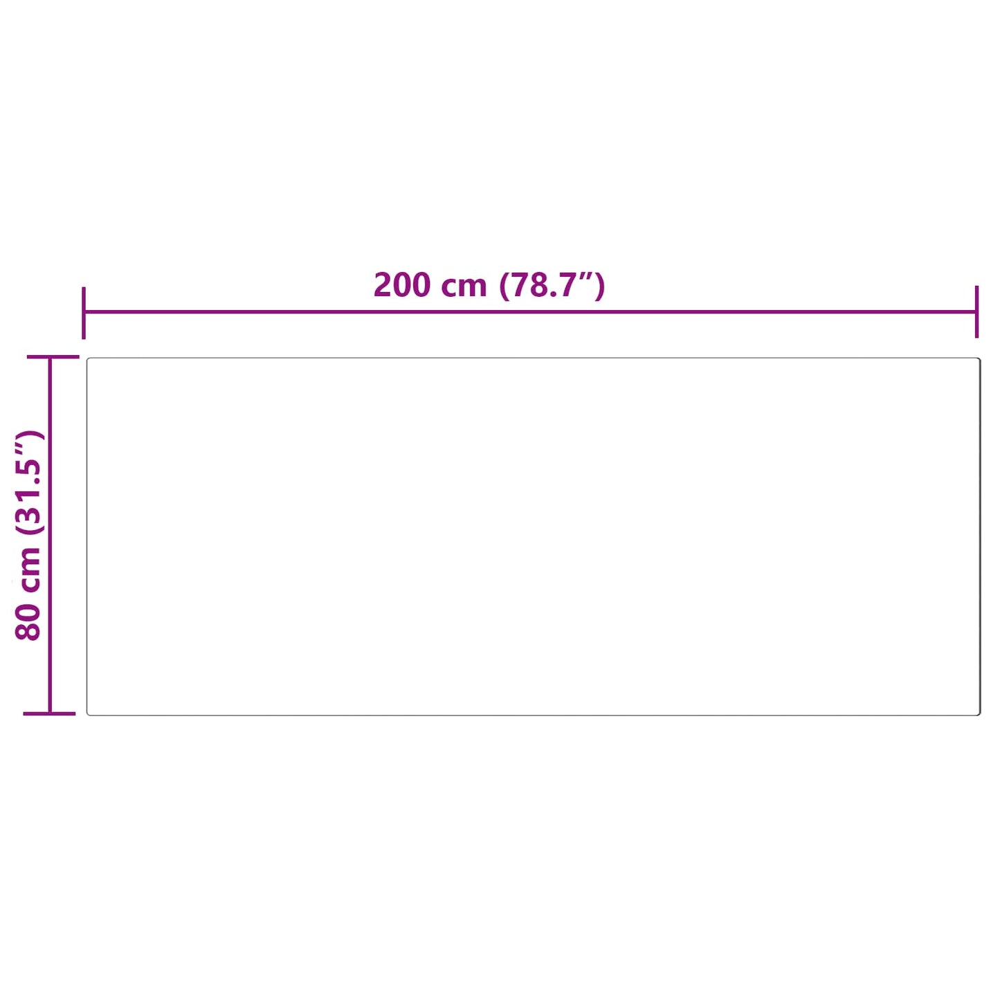 Műbáránybőr szőnyeg TAFALLA Fehér 80 x 200 cm Poliészter