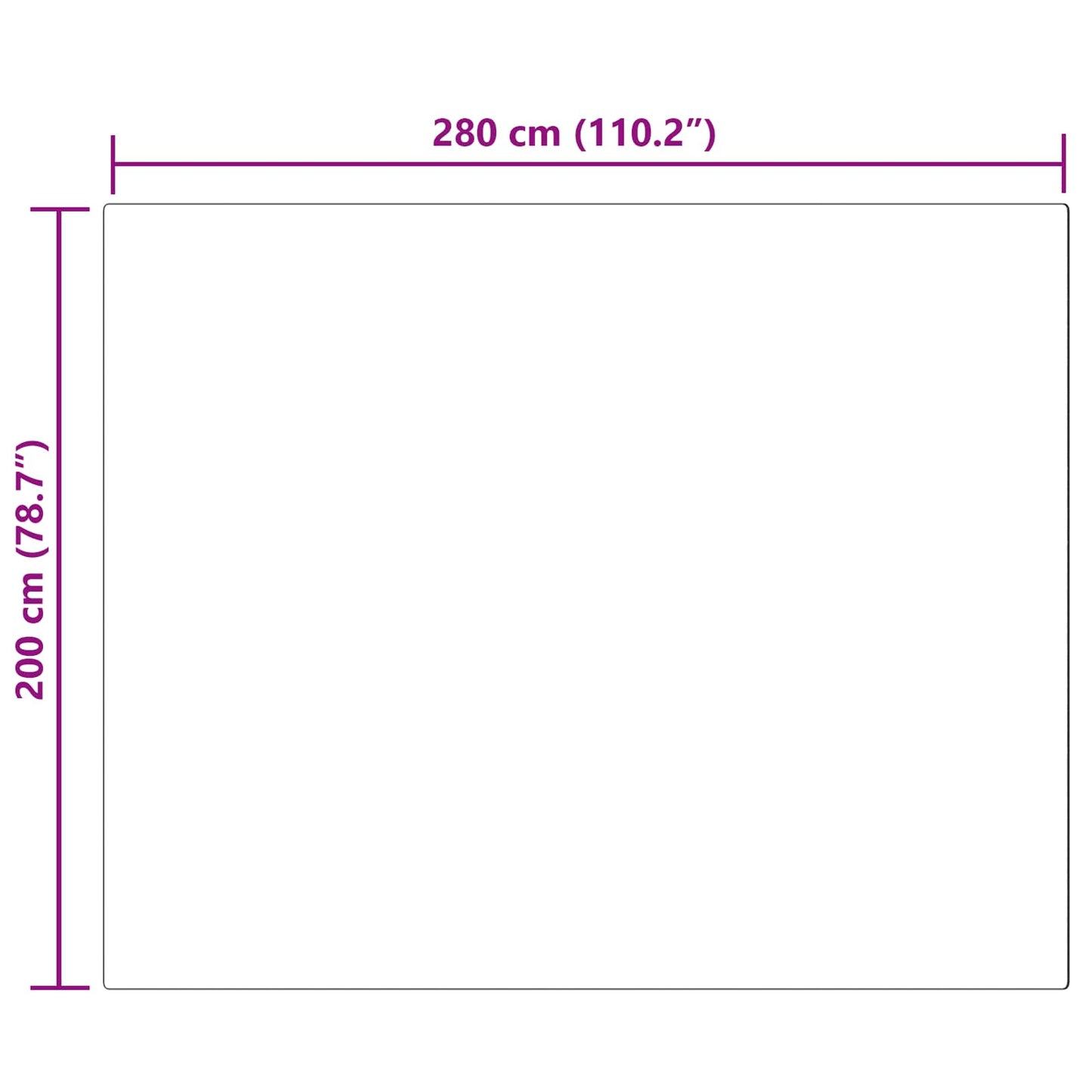 Műbáránybőr szőnyeg TAFALLA Fehér 200 x 280 cm Poliészter