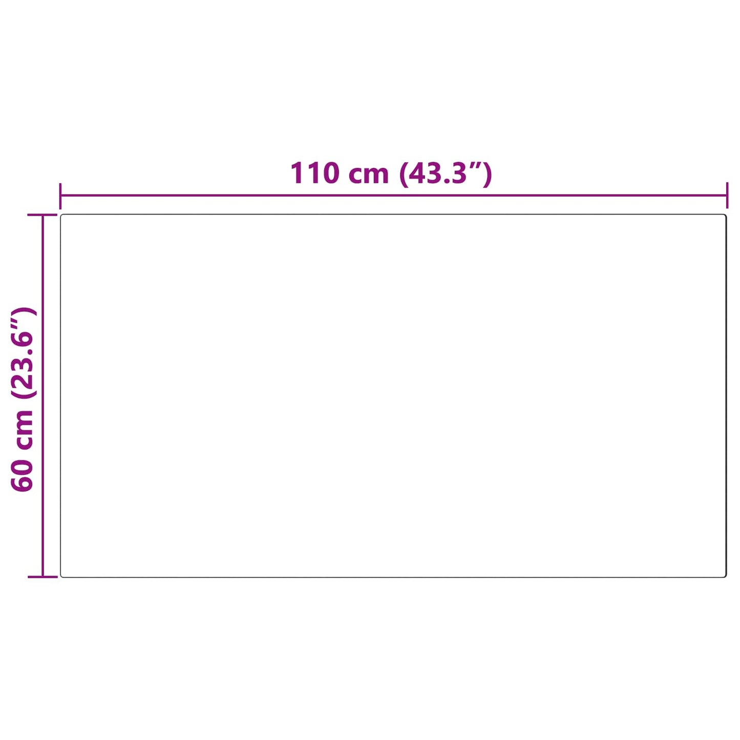 Műbáránybőr szőnyeg TAFALLA Fekete 60 x 110 cm Poliészter
