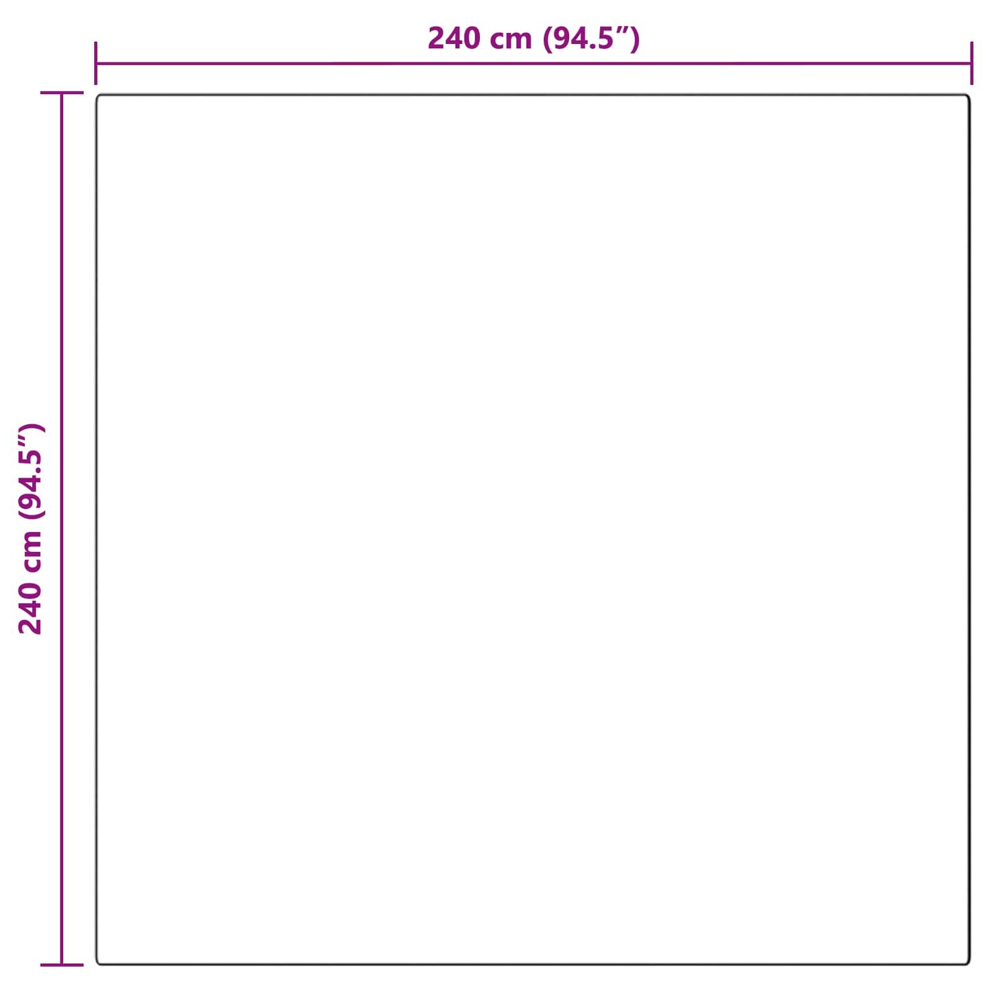 Csúszásgátlós műnyúl szőnyeg OLITE Bézs 240 x 240 cm Poliészter
