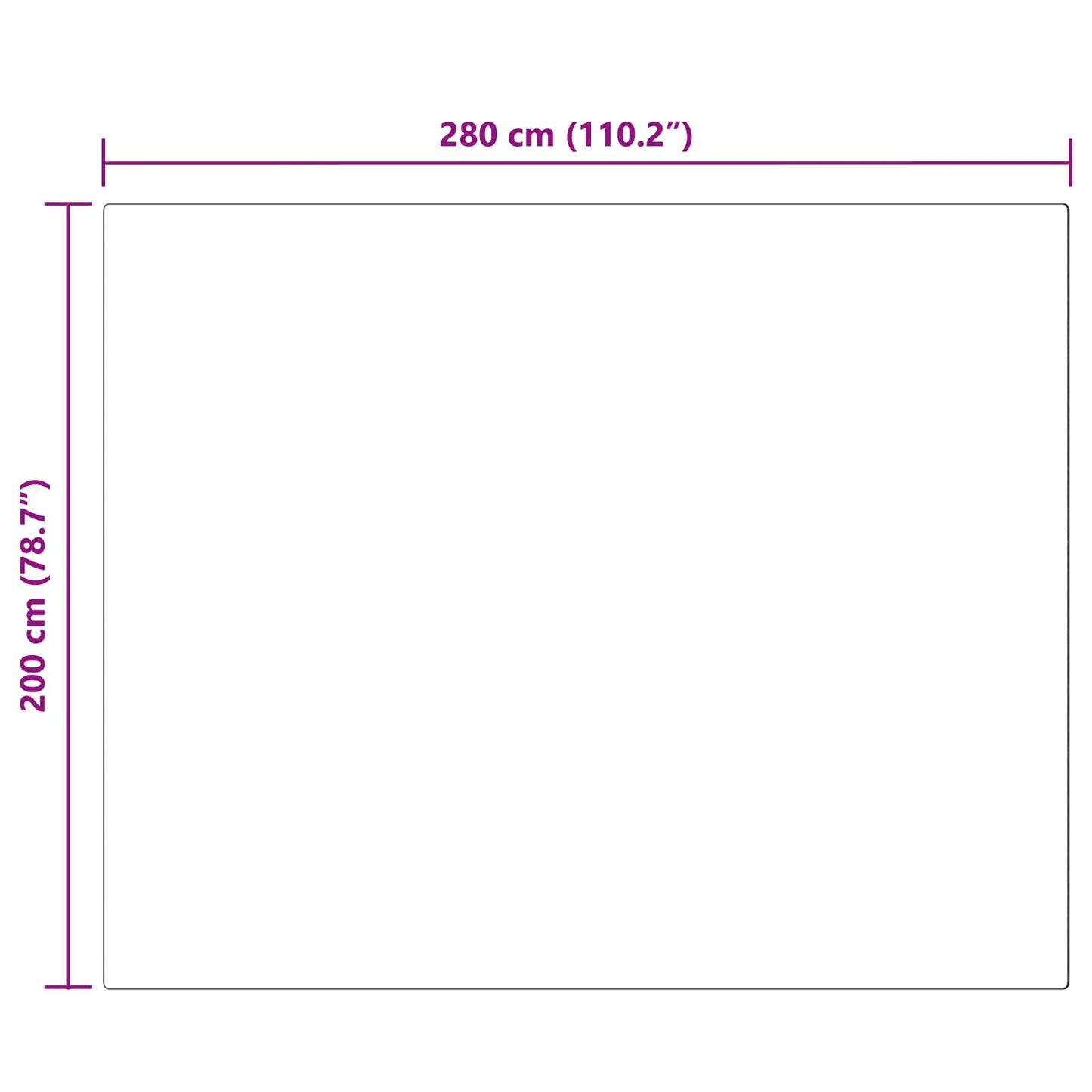 Csúszásgátlós műnyúl szőnyeg OLITE Krémszínű 200 x 280 cm